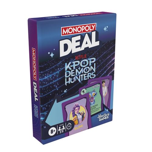 Jeu classique Monopoly Deal K-Pop Demon Hunters