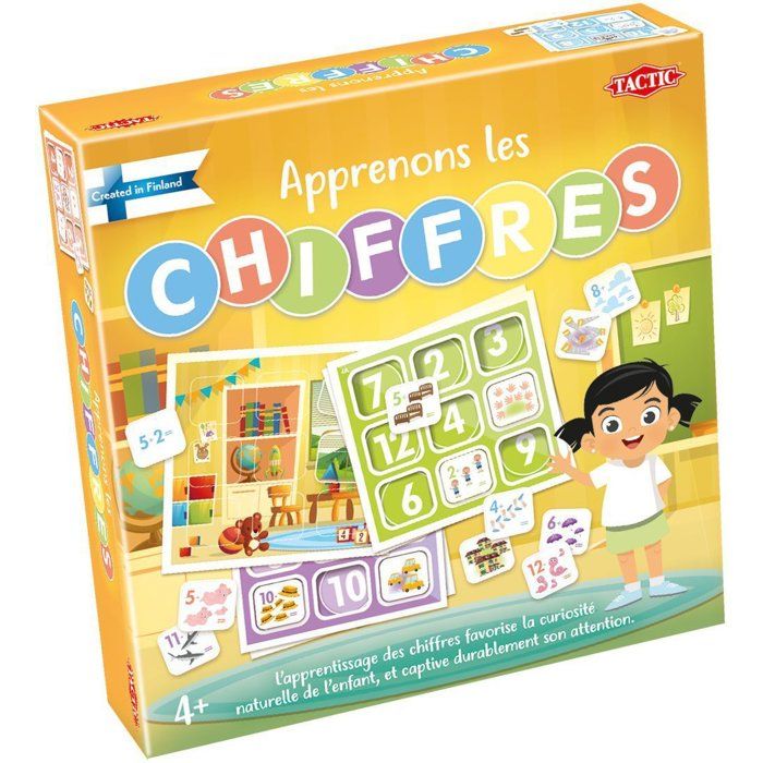 Apprenons les chiffres - Jeu éducatif - TACTIC - 2 joueurs et plus - Dès 4 ans