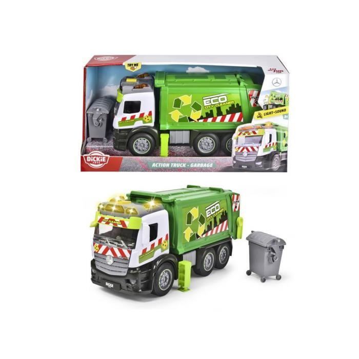 Camion daction - garage - Mercedes - Dickie Toys - Jouet pour adulte - Vert