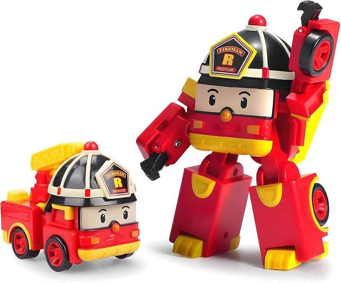 Robot transformable Robocar Poli Roy figurine daction transformable de 4 pouces sauvetage danniversaire de vacances