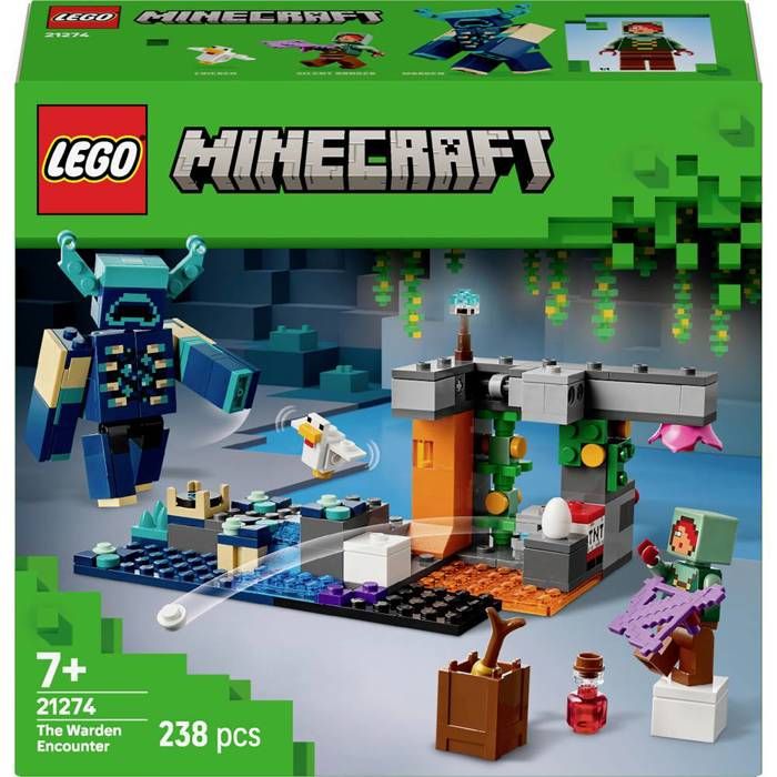 Jouet LEGO - LEGO MINECRAFT - 21274 - Rencontre avec le gardien - 7 ans et plus - Plastique