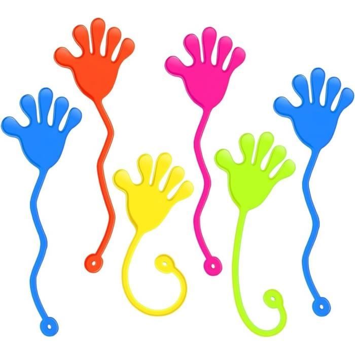 Jouet pour enfants - Mains Collantes - 6 PCS - Couleur aléatoire - Plastique - 3 ans et plus