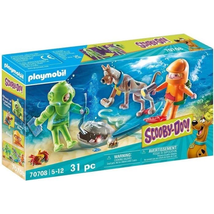 PLAYMOBIL - 70708 - SCOOBY-DOO capitaine Cutler - 3 personnages et accessoires inclus
