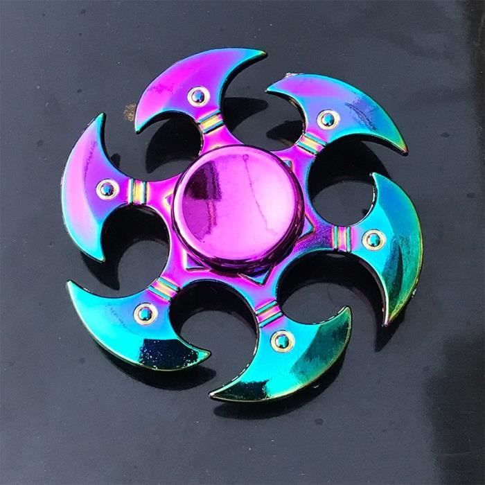 Hand spinnerArc en ciel métal doigt Spinner R118 roulement Spinner jouet adulte jouets pour enfants Raytheon - Type KT-66