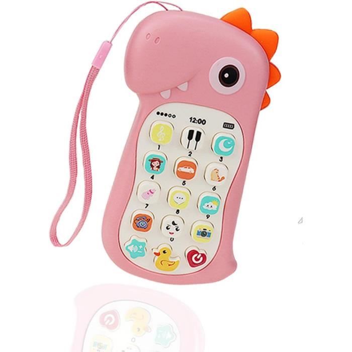 Telephone Bebe Jouet 6-12 Mois Téléphone Portable pour Enfant Jouet Telephone Jouet Musical Bébé Jouet de Téléphone de Simulation