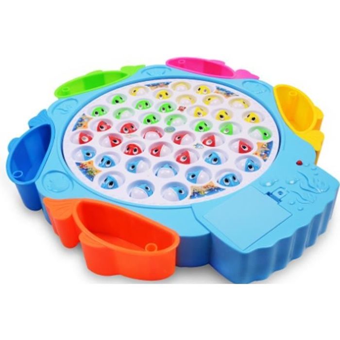 Jeux de Société - Peche a la Ligne - Jeu de Pêche Musical - Enfant Cadeau Anniversaire Fille Garçon 3 4 5 6 Ans