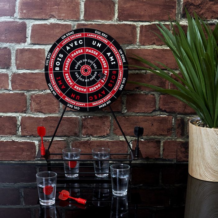 Jeu à Boire - Mister Gadget - Cible - Noir Rouge Blanc
