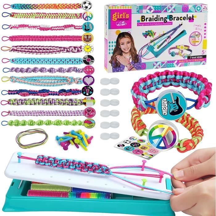 Kit de Bracelet de lamitié Fille - Loisirs Créatifs Enfant - Couleur Multicolore - Age 6 ans