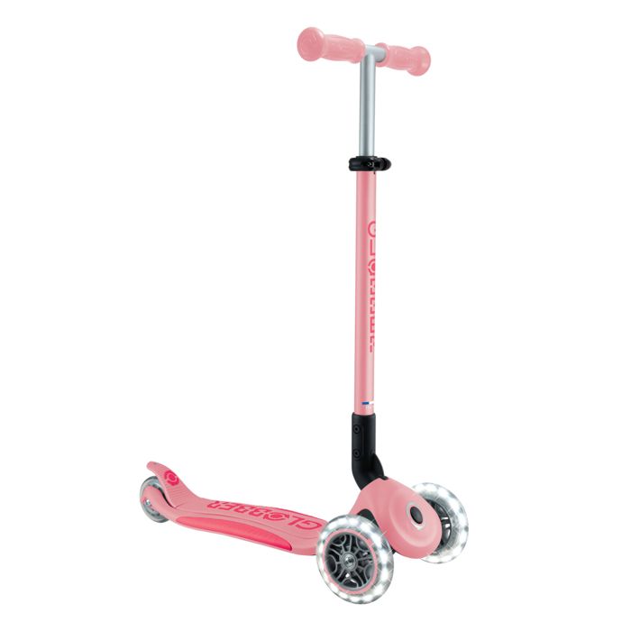 Globber - Trottinette ELITE LIGHTS - Rose pastel