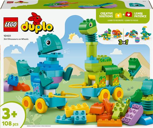 LEGO® DUPLO® Town 10451 Dinosaures sur roues 3-en-1