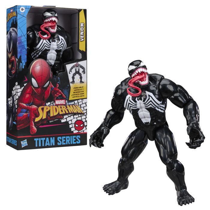Figurine Venom 30 cm Deluxe Titan Series jouets de super-héros pour enfants Marvel Spider-Man dès 4 ans