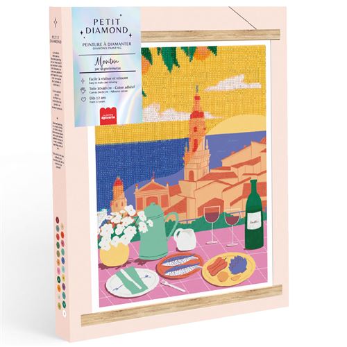 Jeu créatif La Petite Epicerie Coffret Petit Diamond Peinture à diamanter Menton par Gisele Murias