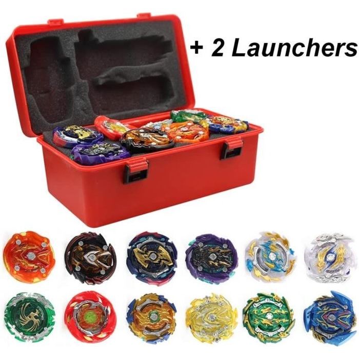 Toupie - Infinity Nado - Toupie Gyro Combat - 12 Toupies - 2 Lanceurs - Pour Enfants à partir de 6 ans
