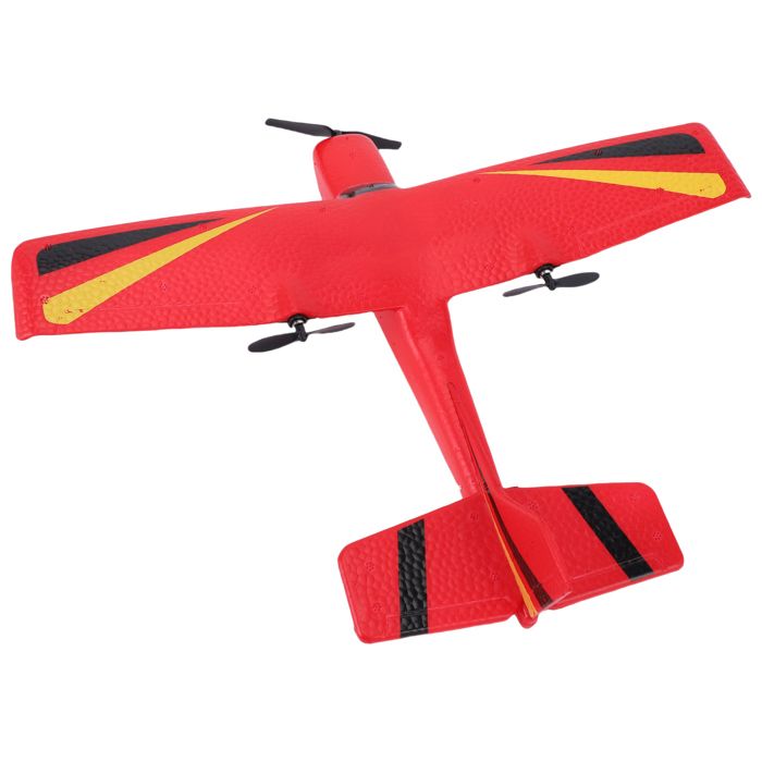 AUCUNE avion 2 Planeur télécommandé 2.4G 2CH envergure de 350mm avion RC dintérieur EPP avec gyroscope RTF jouets vehicule Rouge
