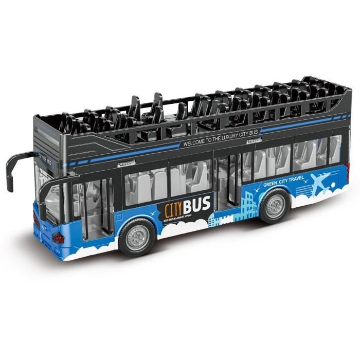 Jouet bus voitureJouets à partir de 2 3 4 ans camion jouet voiture jouet avec son et lumière bus à deux étages jouet cadeau