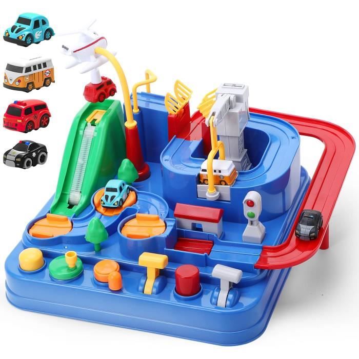 Jouets daventure en VoiturePiste Aventure de Voiture Jouet Interactif Jeux dEducatifs Garçon Fille 3 4 5 6 Ans Cadeau de Noël