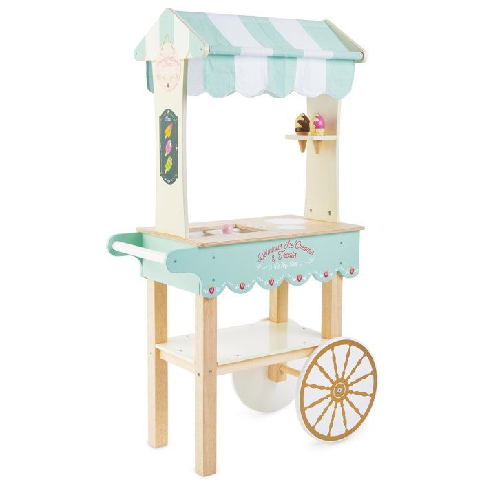 Chariot à glaces - Le Toy Van - LABEL TOUR - Pour enfant - Bleu et beige