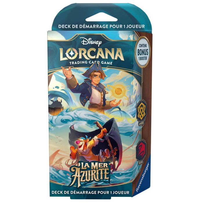 Decks-Starter  Lorcana  Ambre Rubis La Mer Azurite Chapitre 6