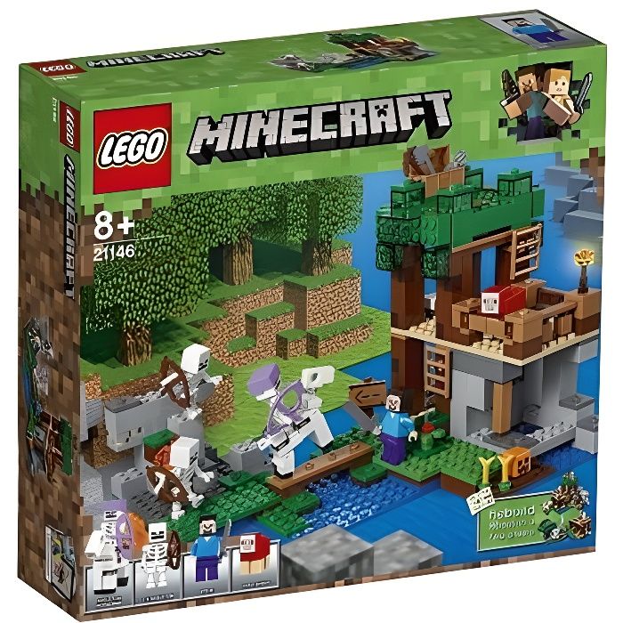 Jeu de construction - LEGO - Minecraft - Attaque des squelettes - 457 pièces