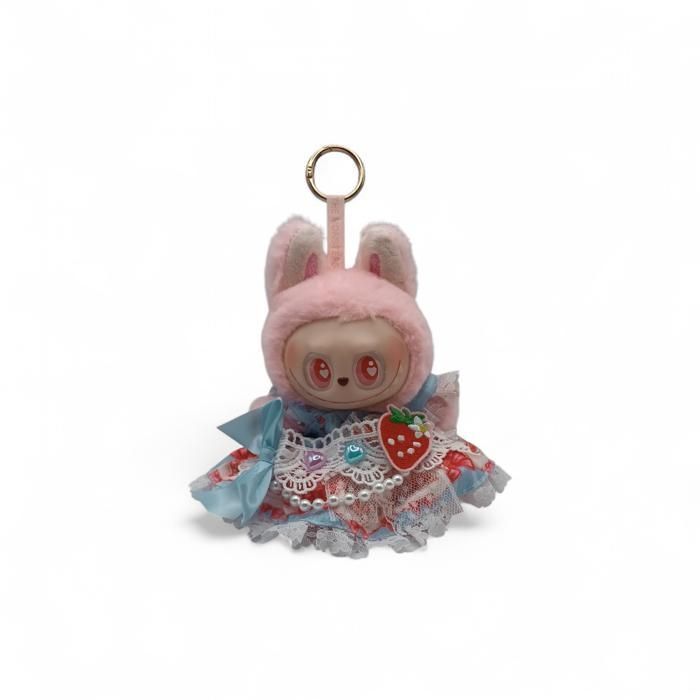 1 HABIT ROBE GITANE POUR PELUCHE LABUBU 16 CM ET ACCESSOIRE + 1 PELUCHE PORTE CLÉS OFFERT CADEAUX ANNIVERSAIRE /NOËL