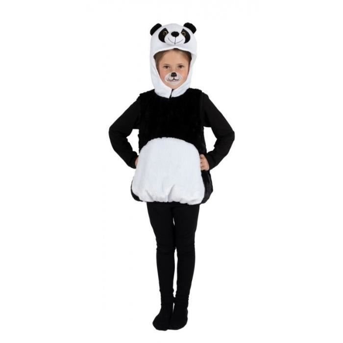Déguisement - Déguisement Panda Enfant - Noir - Confortable - Carnaval - Anniversaire