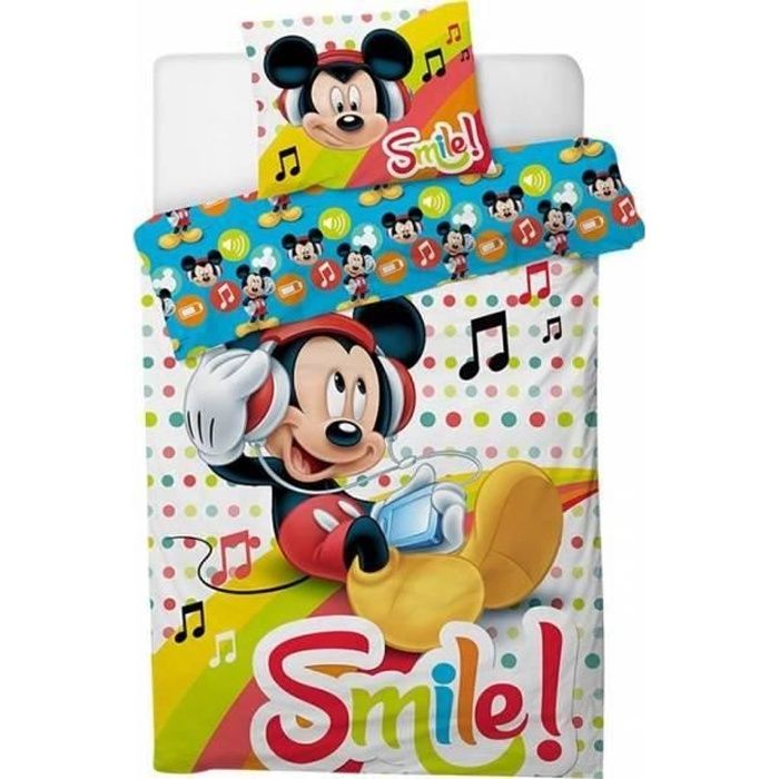 Parure de lit enfant Mickey Disney