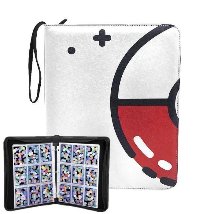 Classeur pour Cartes à Collectionner - KENLUMO - Cahier Range Classeur Carte 720 Cartes - Blanc