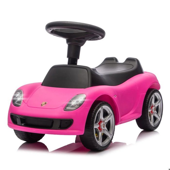 Porteur Enfants Porsche Carrera GT - 1 à 3 ans - Phares à LED - Rose