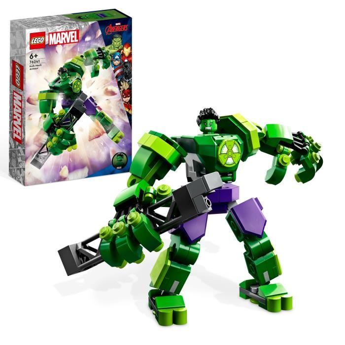 LEGO® Marvel 76241 L’Armure Robot de Hulk Figurine Avengers Jouet de Construction Super-Héros