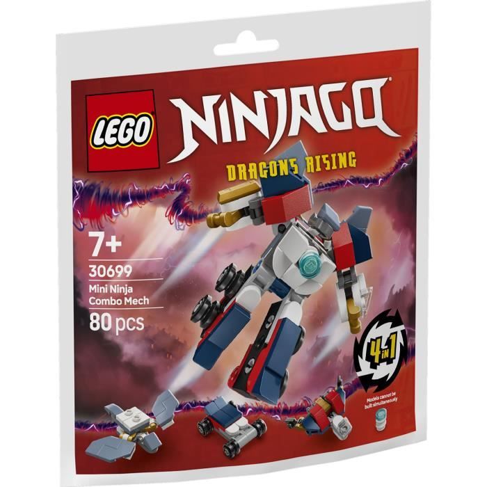 Jeu de construction - Lego - 30699 - Ninjago - Mini Ninja Combomecha - 63 pièces