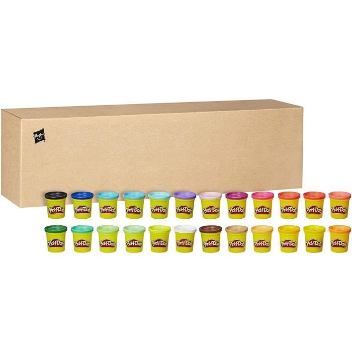 Pâte à modeler Play-Doh - Coffret de 24 pots - 84g - dès 2 ans