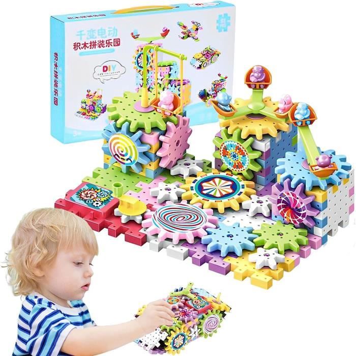 Jouet de Construction à Engrenages - Gears! - Kit de Jouets éducatifs pour Tout-Petits