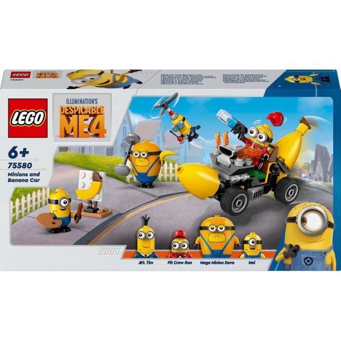 Jouet de construction - LEGO - 75580 - Minions - Voiture-banane - 136 pièces