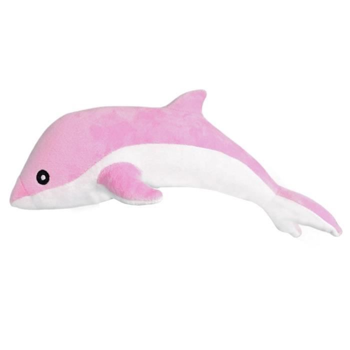 Peluche - Mascotte - Dauphin Rose - 70 cm - 100% coton - Pour enfants à partir de 3 ans