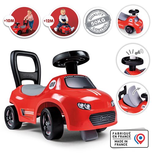 Porteur bébé auto Little Smoby Rouge