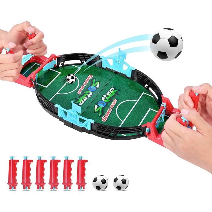 Mini Jeux de Football - Jeu de table de football miniature - Marque - Vert - Jouet pour Garçons Filles Famille