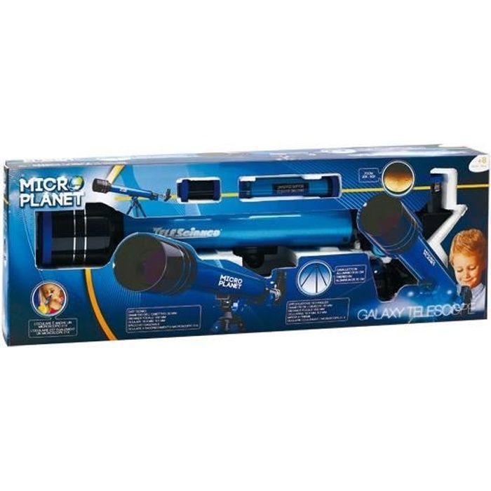 Télescope astronomique et terrestre - MICROPLANET - Microplanet - Plastique - À monter soi-même - Pour enfants
