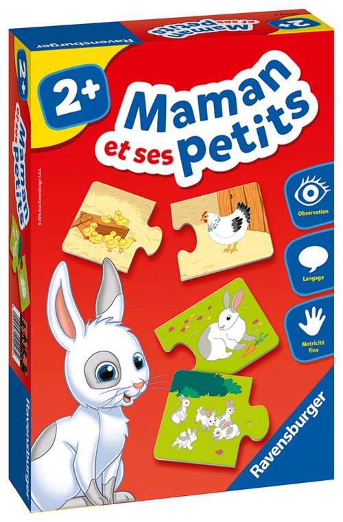 Maman et ses petits - Jeu éducatif - Découvertes des Animaux - Ravensburger - Dès 2 ans