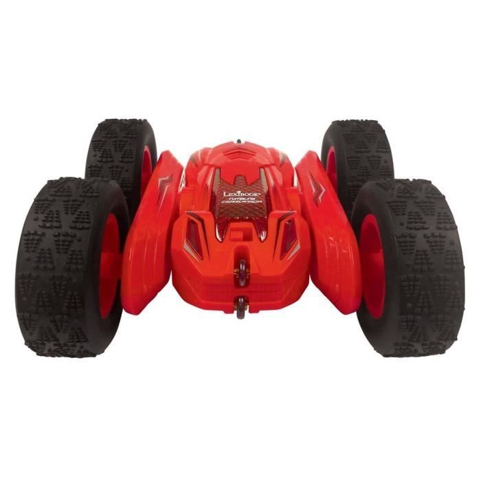 LEXIBOOK - Tumbling Crosslander® Voiture télécommandée rechargeable - Rotation à 360°, conduite sur 2 roues et lumières