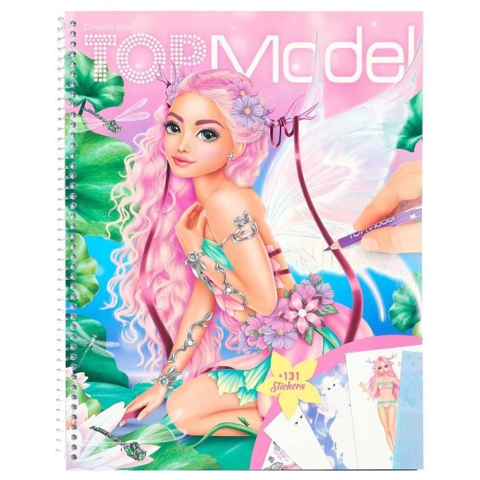 Cahier de dessin - DEPESCHE - TOPModel - Multicolore - Rose - 3 ans et plus