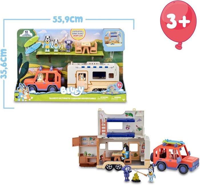 Jouet - FAMOSA - BLY53000 - Voiture de la Famille Cruiser - Campervan - 3 Figurines et 10 Accessoires