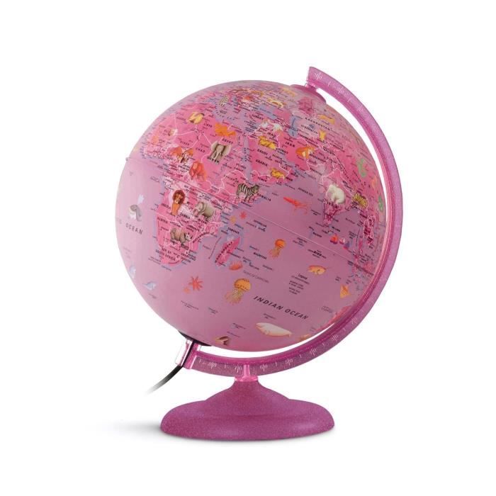 Globe - JPC - 25 cm - Rose - Enfant - Intérieur