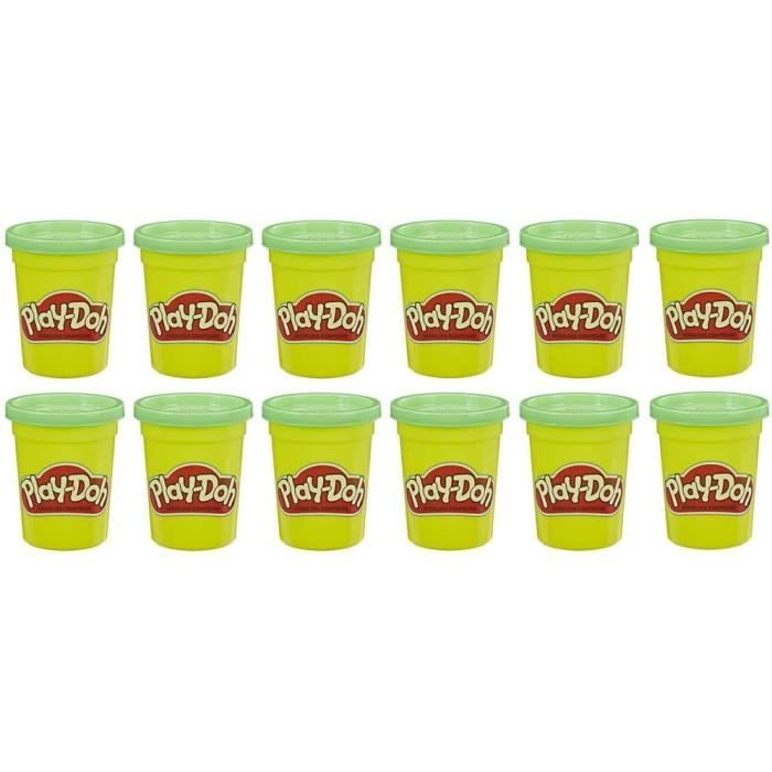 PLAY-DOH - 12 Pots Vert - Pâte à modeler