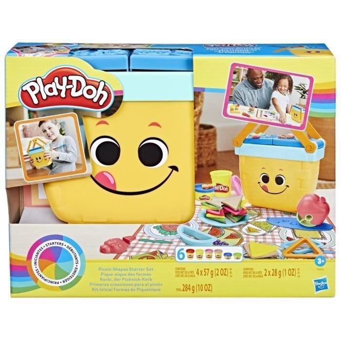 Play-Doh Pique-nique des formes jouets préscolaires de pâte à modeler