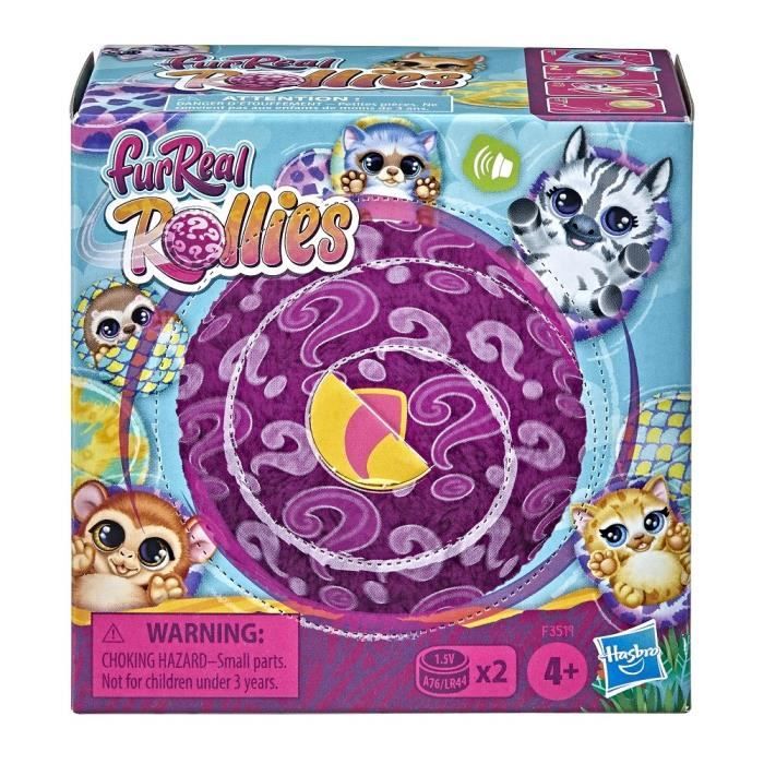 FURREAL FRIENDS - Rollies - Peluche : amusante à déballer sons électroniques accessoires 9 animaux à collectionner dès 4 ans