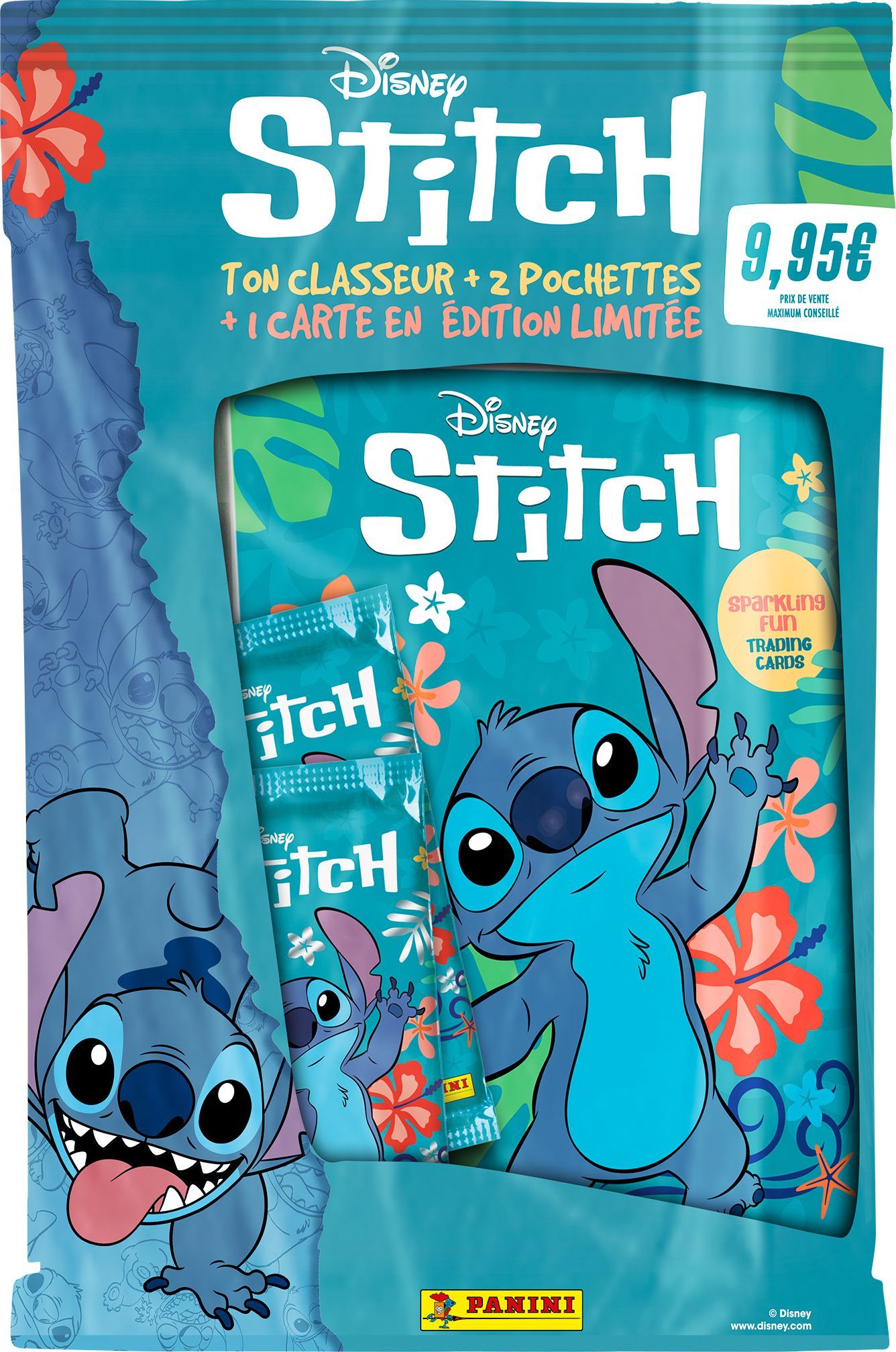 Pack démarrage de collection - PANINI - STITCH TC - 1 classeur + 2 pochettes - 12 cartes + 1 carte EL