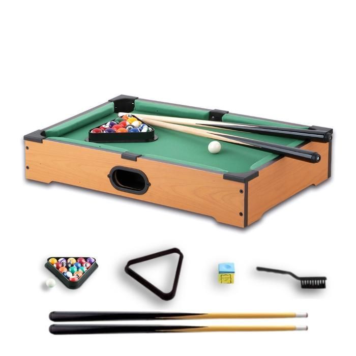 DEVESSPORT Mini Billard de Table avec Retour de Balles - Idéal pour Enfants avec Accessoires.