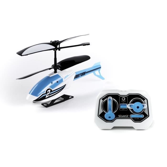 FLYBOTIC - Air Stork - Hélicoptère Télécommandé 18 cm - Technologie infrarouge 2 canaux vol intérieur - 10 ans et +