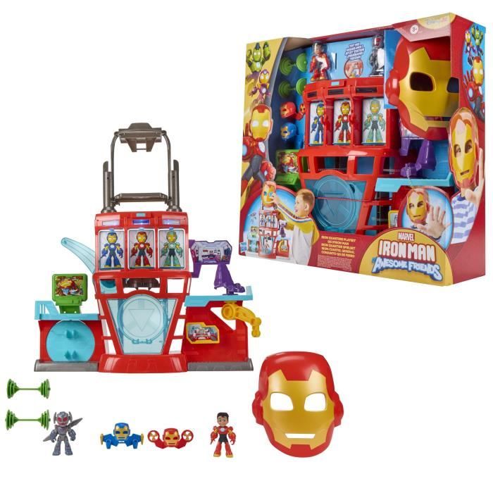 QG dIron Man coffret électronique pour enfant Marvel Iron Man and his Awesome Friends dès 4 ans