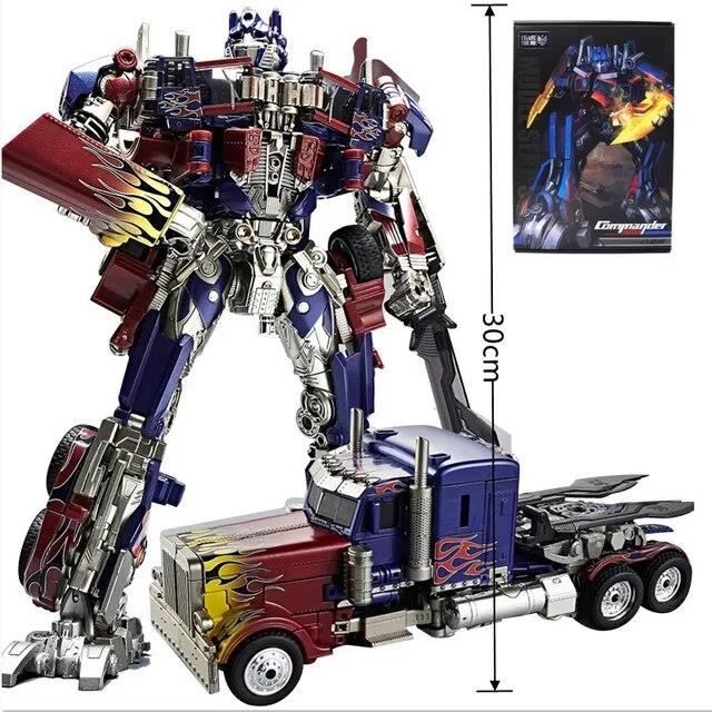 Commandant Optimus - Jouets Robot de Transformation de 30CM Optimus Prime Star Commander Voiture en alliage